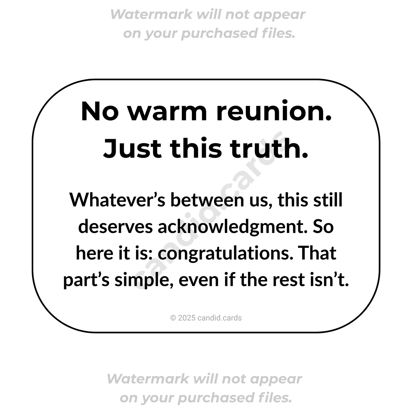 Congratulations Card – That Part’s Simple