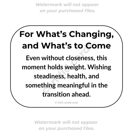 New Baby Card – Acknowledging from a Distance